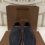Мужские замшевые лоферы Loro Piana Summer Walk