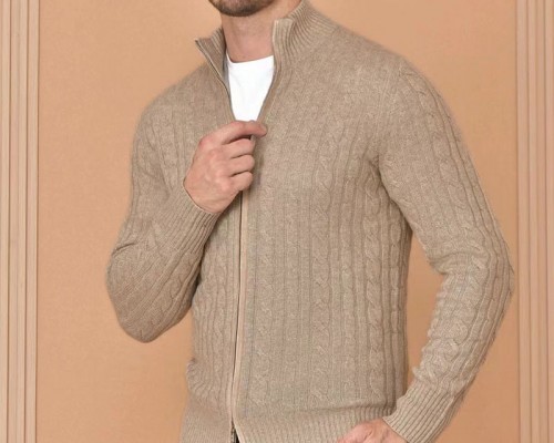 Кашемировый свитер Loro Piana Premium zip-up - Beige