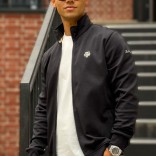 Кофта на молнии Loro Piana logo-embroidered - Black