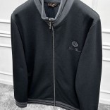 Кофта на молнии Loro Piana logo-embroidered - Black