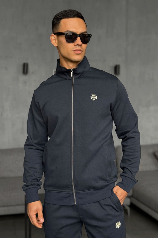 Кофта на молнии Loro Piana logo-embroidered - Navy Кофта на молнии Loro Piana logo-embroidered - Navy