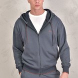 Кофта на молнии Loro Piana Premium signature logo - Denim Blue