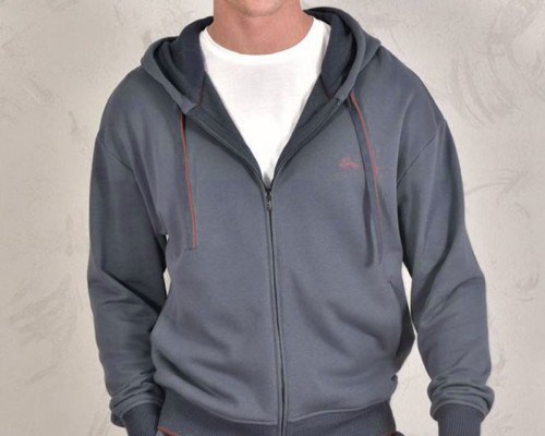 Кофта на молнии Loro Piana Premium signature logo - Denim Blue