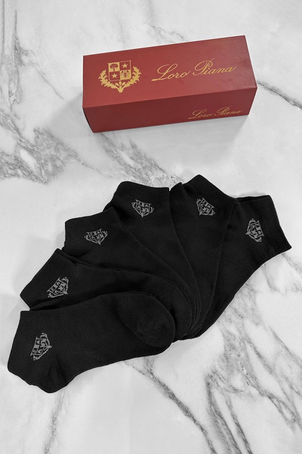 Комплект носков Loro Piana grey logo Комплект носков Loro Piana grey logo