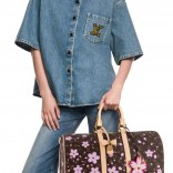 Дорожная сумка Louis Vuitton x Takashi Murakami Keepall Bandoulière 45x22 см