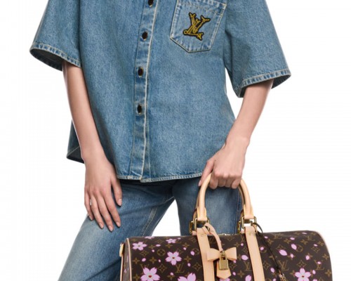 Дорожная сумка Louis Vuitton x Takashi Murakami Keepall Bandoulière 45x22 см