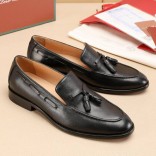 Кожаные лоферы Loro Piana tassel - Black