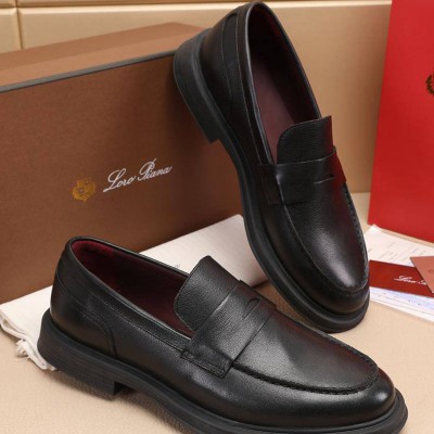 Кожаные лоферы Loro Piana Travis - Black