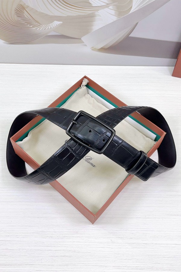 Кожаный ремень Loro Piana Premium (ширина 3.5 см)