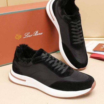 Кроссовки с мехом Loro Piana Week End Walk Evo