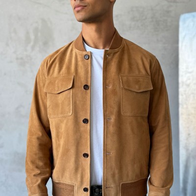 Мужская бежевая куртка Loro Piana Premium