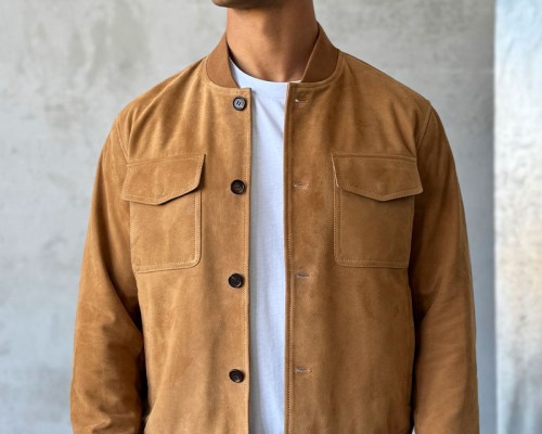 Мужская бежевая куртка Loro Piana Premium