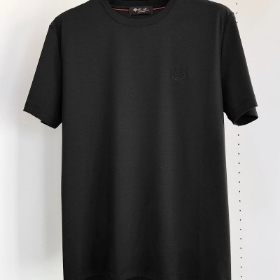Мужская чёрная футболка Loro Piana