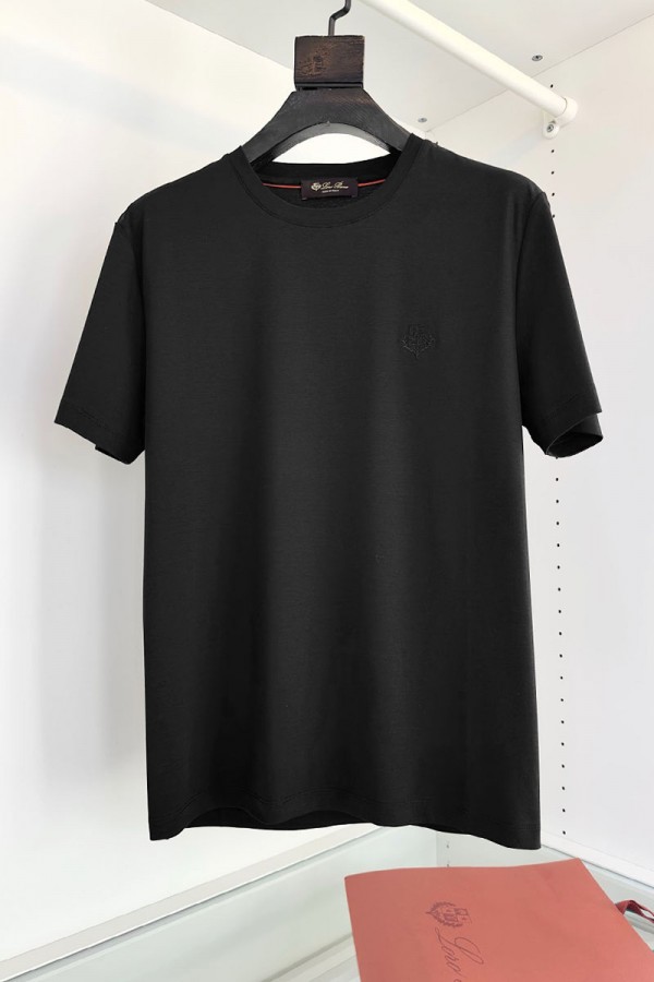Мужская чёрная футболка Loro Piana