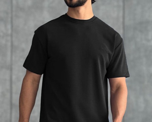 Мужская чёрная футболка Loro Piana