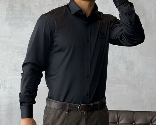 Мужская чёрная рубашка Loro Piana