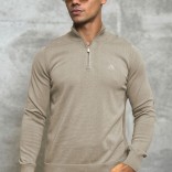 Мужская кофта Loro Piana zip neck - Beige