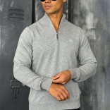 Мужская кофта Loro Piana zip neck - Grey