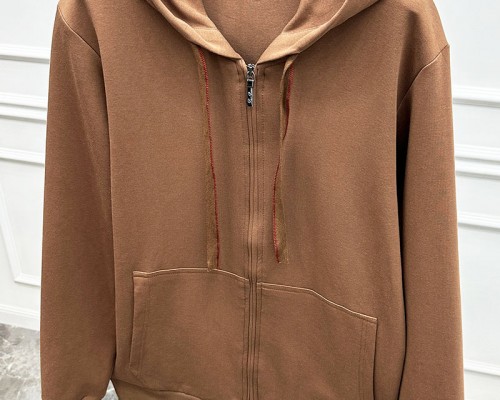 Мужская кофта на молнии Loro Piana - Brown