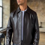 Мужская кожаная куртка Loro Piana Premium