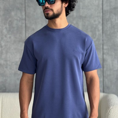 Мужская синяя футболка Loro Piana