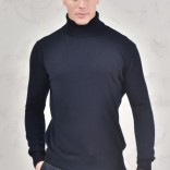 Мужская водолазка Loro Piana Premium - Black Blue