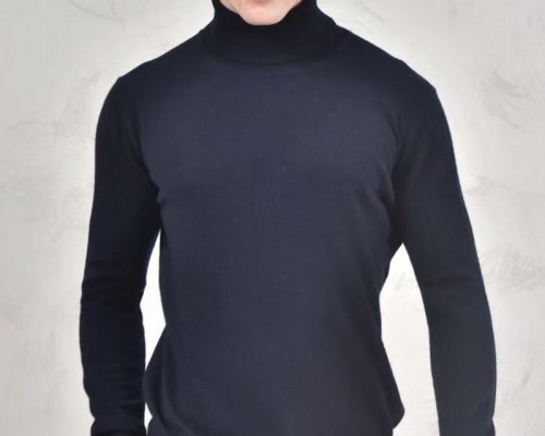 Мужская водолазка Loro Piana Premium - Black Blue