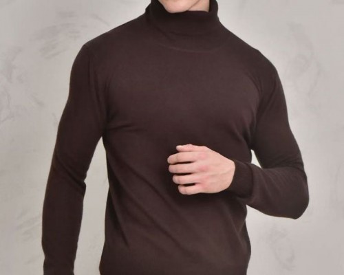 Мужская водолазка Loro Piana Premium - Coffee