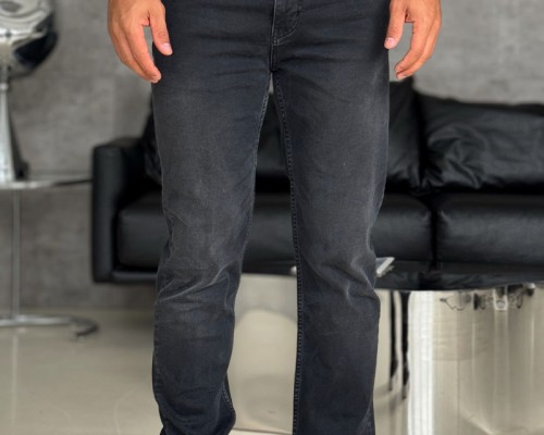 Мужские джинсы Loro Piana чёрного цвета