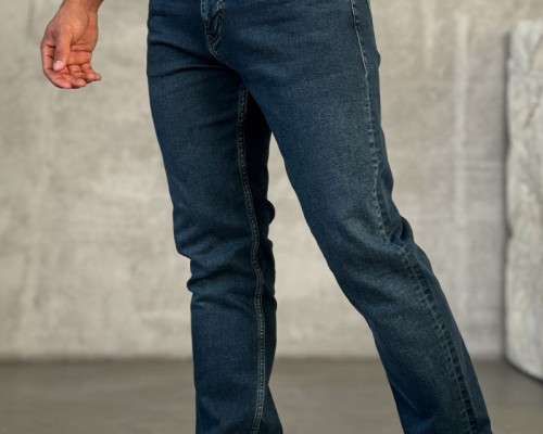 Мужские джинсы Loro Piana тёмно-синего цвета