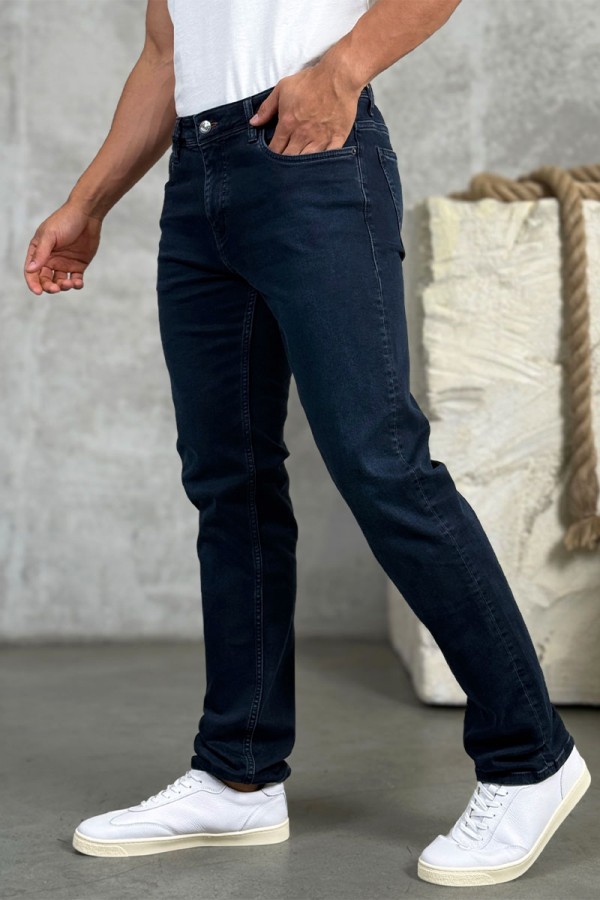 Мужские джинсы Loro Piana тёмно-синего цвета