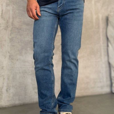 Мужские джинсы светло-синего цвета Loro Piana regular fit