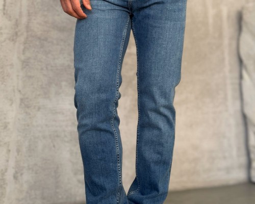 Мужские джинсы светло-синего цвета Loro Piana regular fit