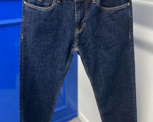 Мужские джинсы тёмно-синего цвета Loro Piana batal