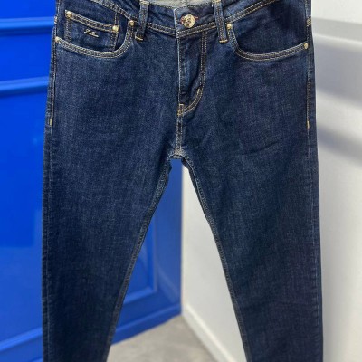 Мужские джинсы тёмно-синего цвета Loro Piana straight