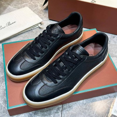 Мужские кожаные кроссовки Loro Piana Tennis Walk