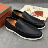 Мужские кожаные лоферы Loro Piana
