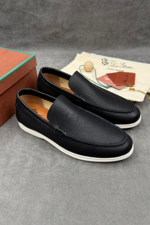 Мужские кожаные лоферы Loro Piana