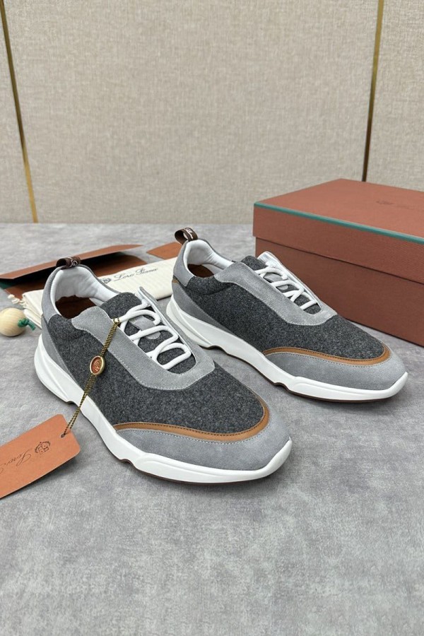 Мужские кроссовки Loro Piana 360 Lp Flexy Walk - Grey