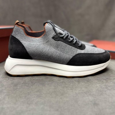 Мужские кроссовки Loro Piana knitted - Grey