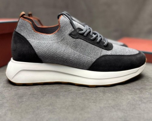 Мужские кроссовки Loro Piana knitted - Grey