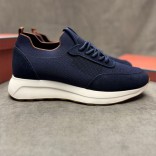 Мужские кроссовки Loro Piana knitted - Navy