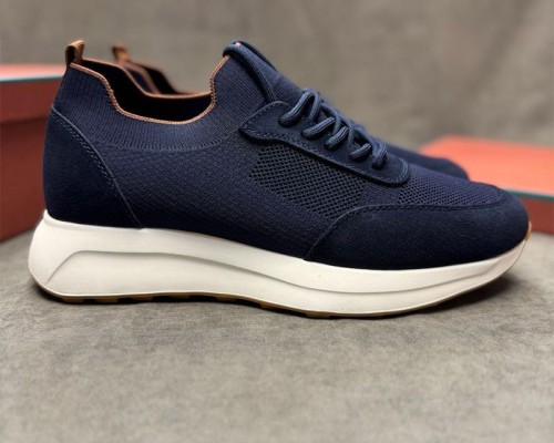 Мужские кроссовки Loro Piana knitted - Navy