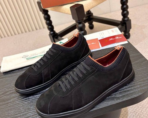 Мужские кроссовки Loro Piana Soho 2.0 Walk - Black