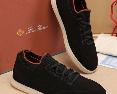 Мужские кроссовки Loro Piana Soho Walk - Black