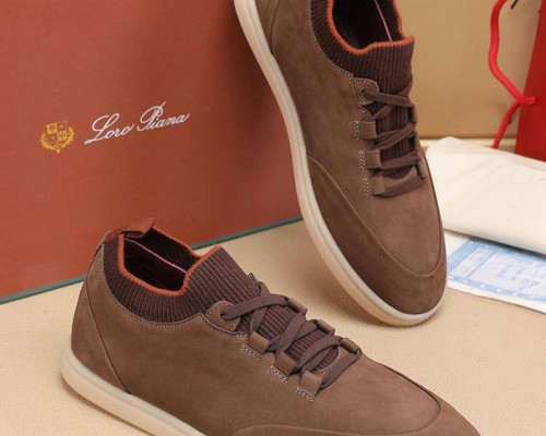 Мужские кроссовки Loro Piana Soho Walk - Brown