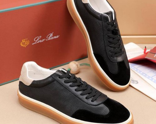 Мужские кроссовки Loro Piana Tennis Walk - Black