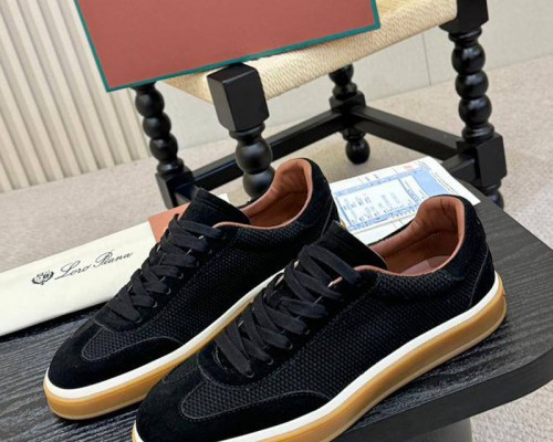 Мужские кроссовки Loro Piana Tennis Walk - Black