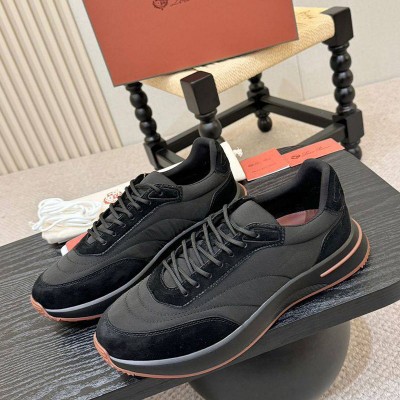 Мужские кроссовки Loro Piana Week End Walk - Black