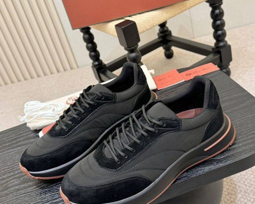 Мужские кроссовки Loro Piana Week End Walk - Black